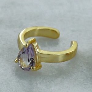 Earcuff Pinkrevolver Jewelry Gold overlay Amethyst